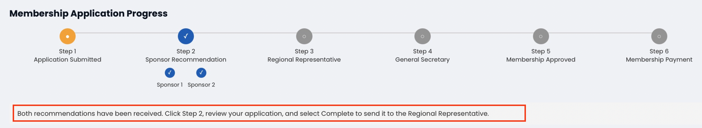 Both Sponsor Recommendations Received